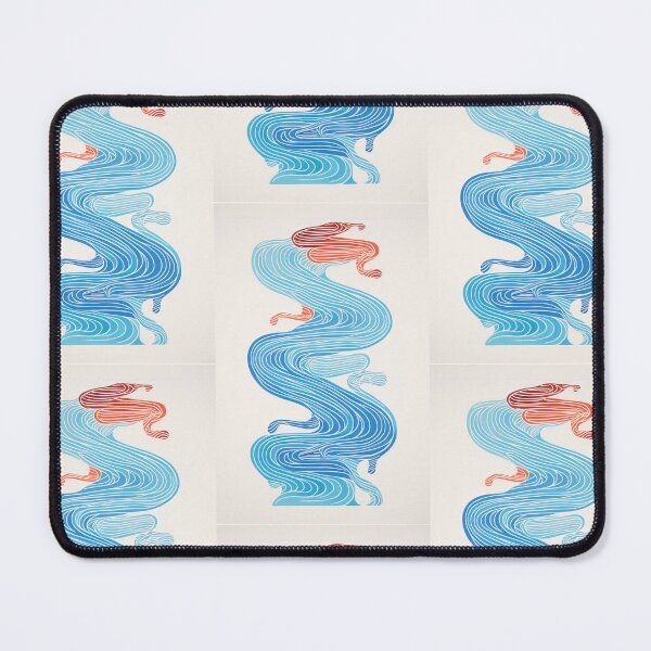 Item preview, Harmonious Mantas and Watercolors: An Asian-inspired Abstraction designed and sold by Piotrek0001.