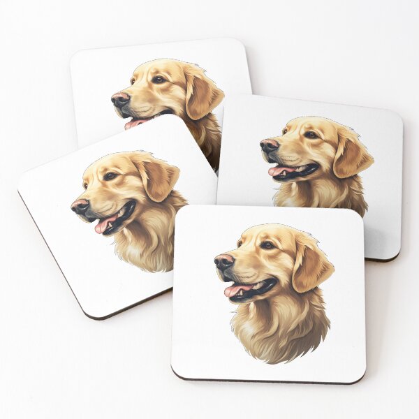 Item preview, Golden Retriever Dog Head Portrait Illustration designed and sold by solrevolver.