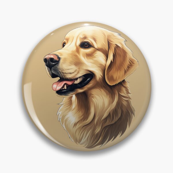 Item preview, Golden Retriever Dog Head Portrait Illustration designed and sold by solrevolver.