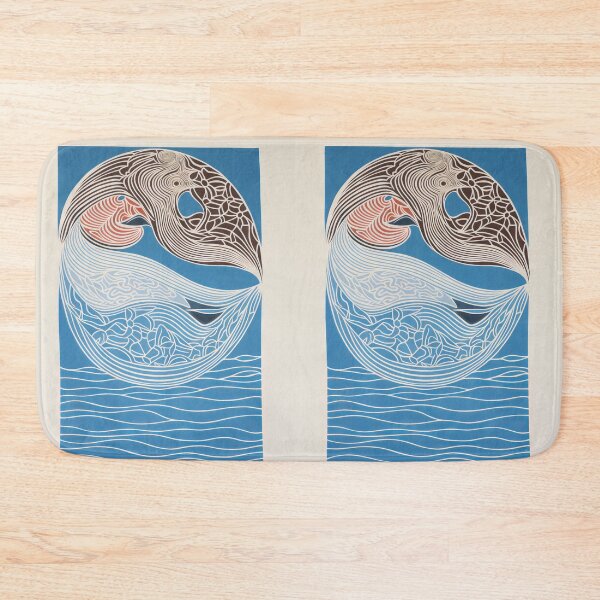 Item preview, Harmonious Mantas and Watercolors: An Asian-inspired Abstraction designed and sold by Piotrek0001.
