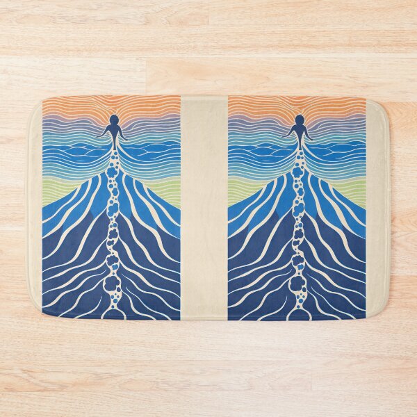 Item preview, Harmonious Mantas and Watercolors: An Asian-inspired Abstraction designed and sold by Piotrek0001.