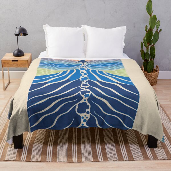 Item preview, Harmonious Mantas and Watercolors: An Asian-inspired Abstraction designed and sold by Piotrek0001.