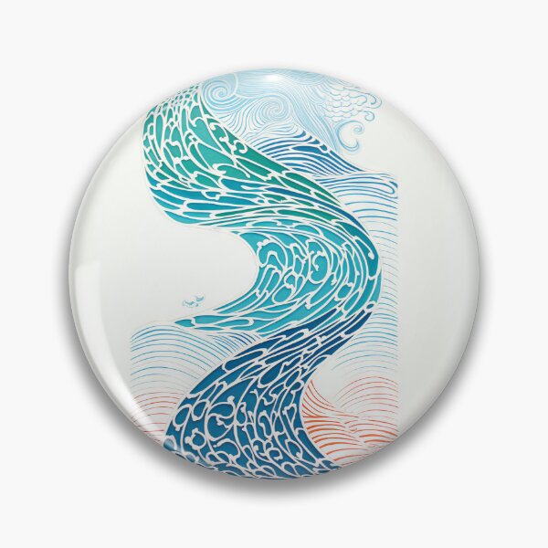 Item preview, Harmonious Mantas and Watercolors: An Asian-inspired Abstraction designed and sold by Piotrek0001.