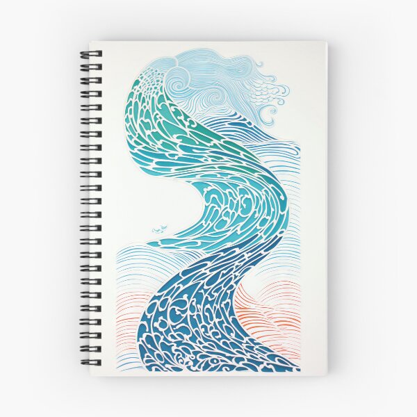 Item preview, Harmonious Mantas and Watercolors: An Asian-inspired Abstraction designed and sold by Piotrek0001.