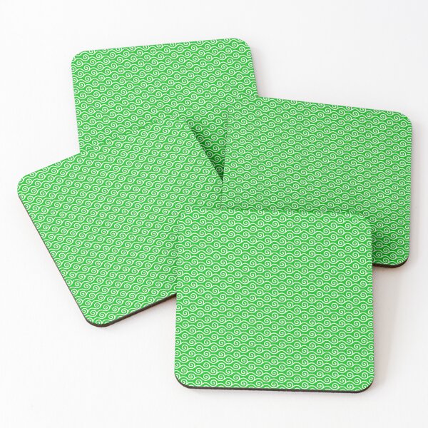 Item preview,  simple waves pattern green designed and sold by PMCreative.