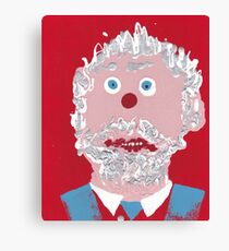 Portrait inspiré de Philippe Couillard - Martin Boisvert - Faces à flaques Canvas Print