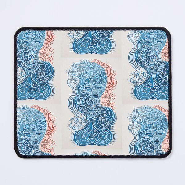 Item preview, Harmonious Mantas and Watercolors: An Asian-inspired Abstraction designed and sold by Piotrek0001.
