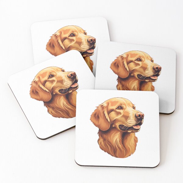 Item preview, Goldie Retrievers Dog Head Portrait Illustration designed and sold by solrevolver.