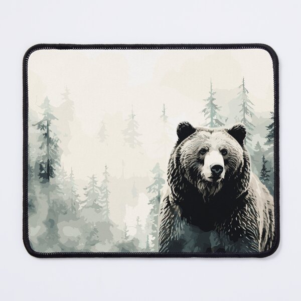 Item preview, Misty boreal watercolor bear designed and sold by etherElric.