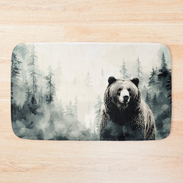 Item preview, Misty boreal watercolor bear designed and sold by etherElric.