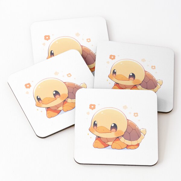 Item preview, Cute Kawaii Happy Baby Turtle Duck designed and sold by CozyKawaiiArt.