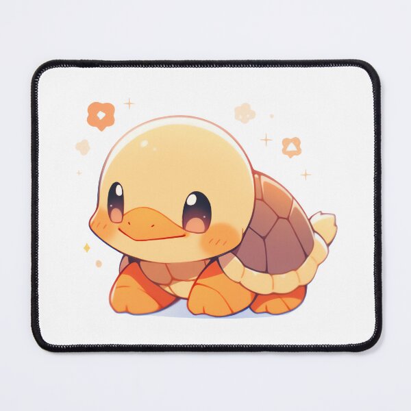 Item preview, Cute Kawaii Happy Baby Turtle Duck designed and sold by CozyKawaiiArt.