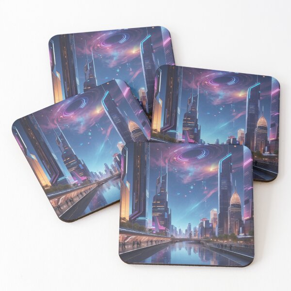 Item preview, Paisaje urbano iluminado designed and sold by ArteBlend.