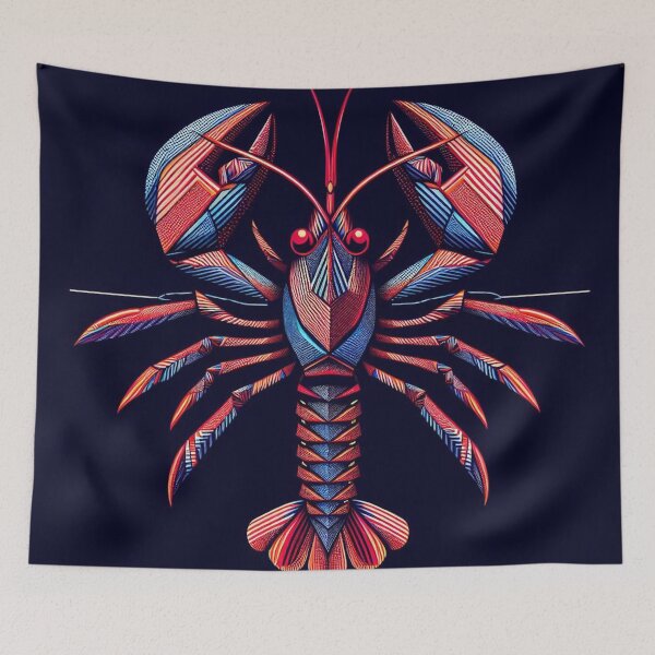 Aperçu de l'œuvre Homard, Art Optique créée et vendue par ComputerContent.
