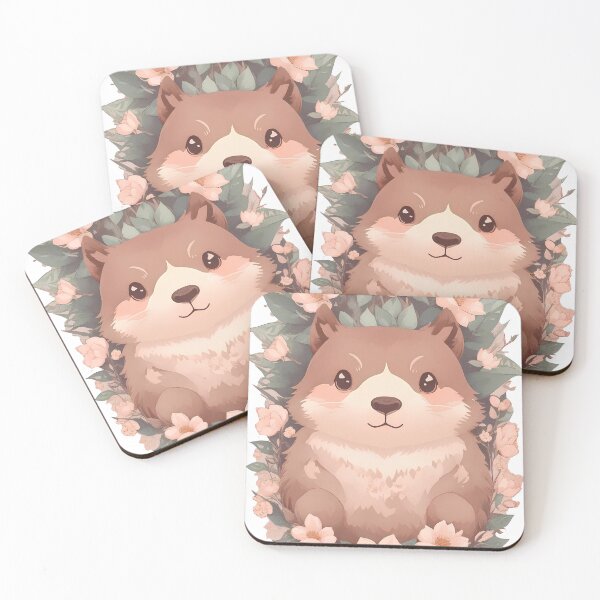 Item preview, Cute brown racoon - Pastel style designed and sold by ZooVerse.