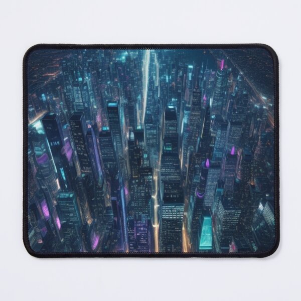 Item preview, futuristic night landscape designed and sold by ArteBlend.