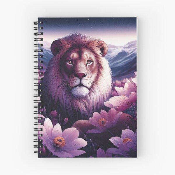 Item preview, Mountain Lion In a Field of Anemone Flowers, Luminism designed and sold by ComputerContent.