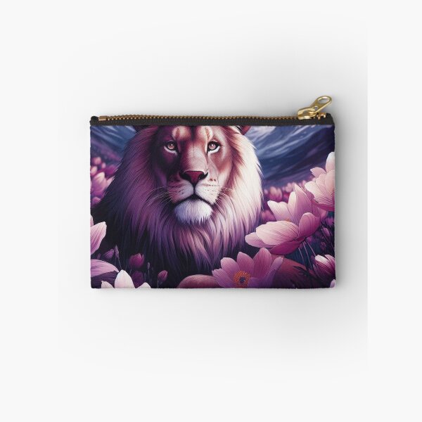 Item preview, Mountain Lion In a Field of Anemone Flowers, Luminism designed and sold by ComputerContent.