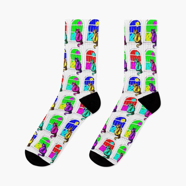 Item preview, Cat at Window Warhol Style designed and sold by gleefulme.