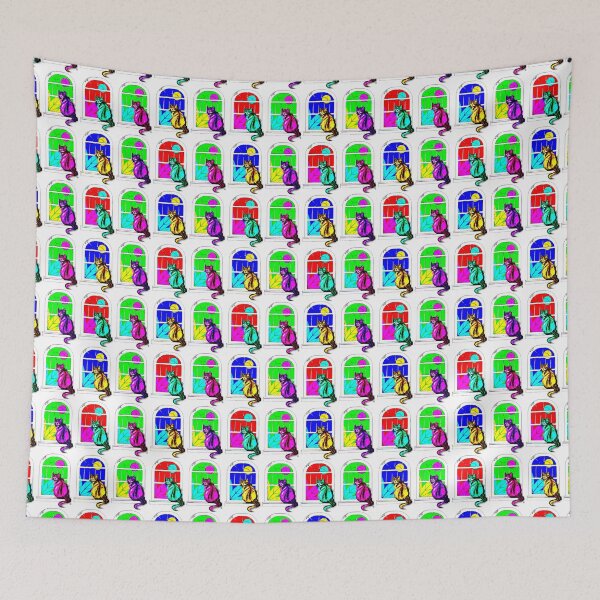Item preview, Cat at Window Warhol Style designed and sold by gleefulme.