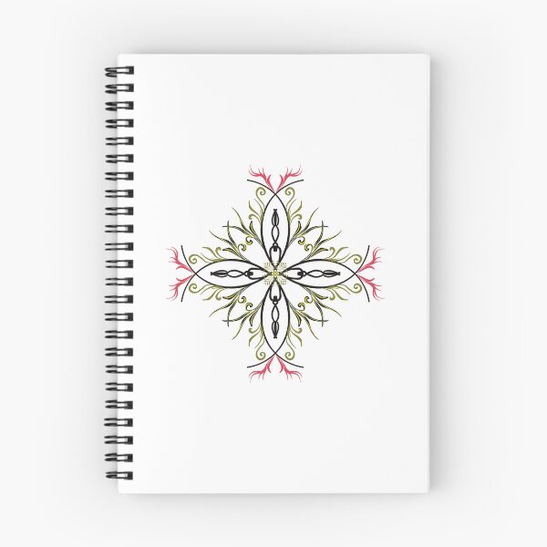 Item preview, Hand-drawn Intricate Radial Design Green, Red and Black designed and sold by Acsah David.