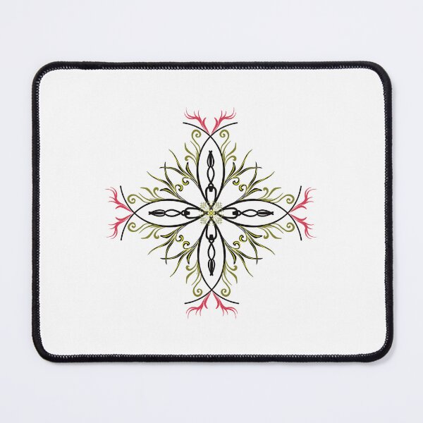 Item preview, Hand-drawn Intricate Radial Design Green, Red and Black designed and sold by Acsah David.