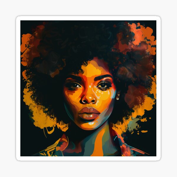 Aperçu de l'œuvre Fille afro-pop créée et vendue par AmberCreation.