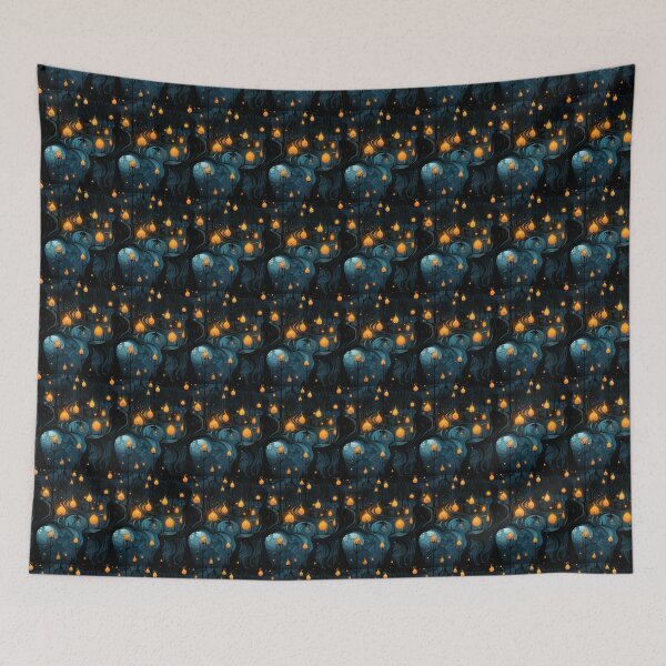 Item preview, Ethereal Halloween Elegance: Memphis Pastel Portrait designed and sold by Moisky Patterns.