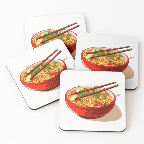 Item preview, Red Bowl of Ramen Noodles designed and sold by FarOutTees.