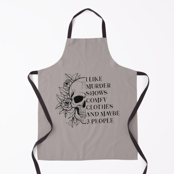 Item preview, I Like Murder Shows Comfy Clothes and Maybe 3 People Skull Flowers designed and sold by ArtMeetsPizza.