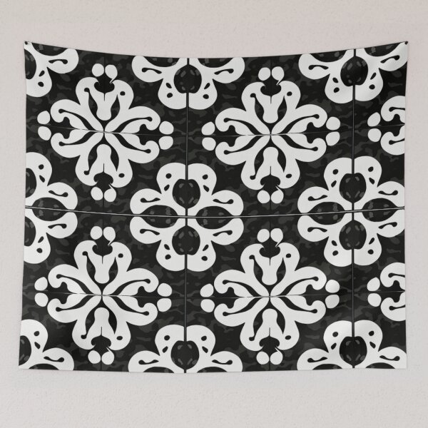 Item preview, Black and white tile designed and sold by 3DogKnight.