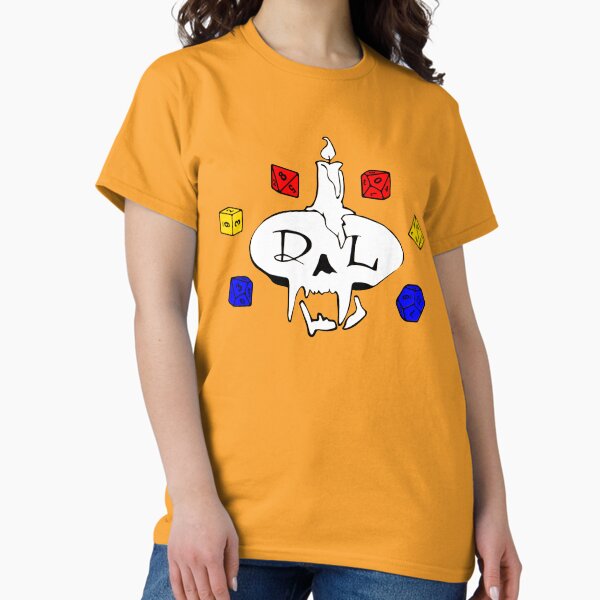 DreadLore Skull Primaries - black lettering with outline Classic T-Shirt