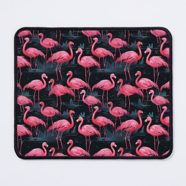 Item preview, Seemless flamingos dark designed and sold by windylize.