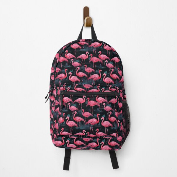 Item preview, Seemless flamingos dark designed and sold by windylize.