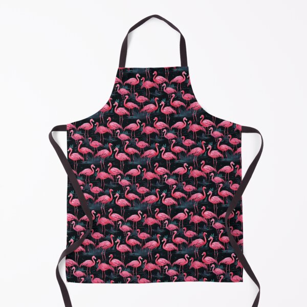 Item preview, Seemless flamingos dark designed and sold by windylize.