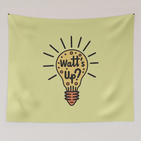 Item preview, Light bulb: watts up design in yellow and orange designed and sold by ARVM.