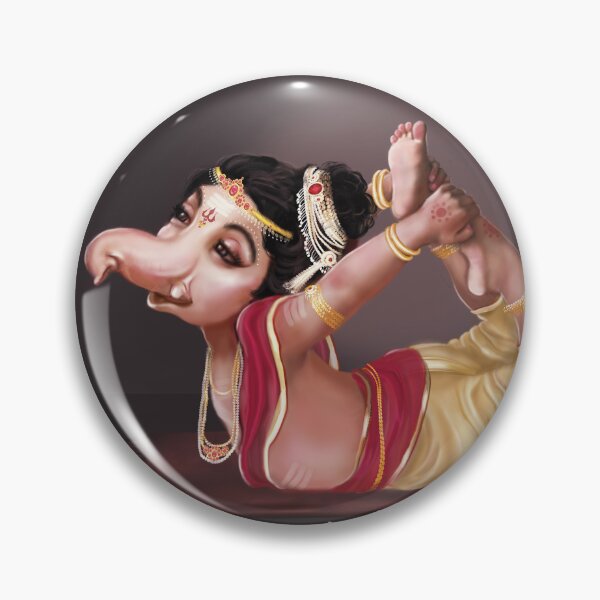 Item preview, Rare Picture of Ganesh Doing Yoga designed and sold by Jaya K Vel.