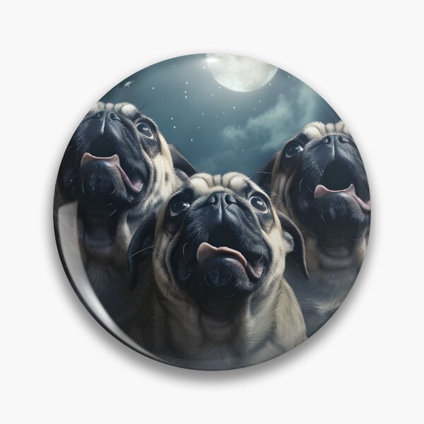 Item preview, Howling Pugs designed and sold by FarOutTees.
