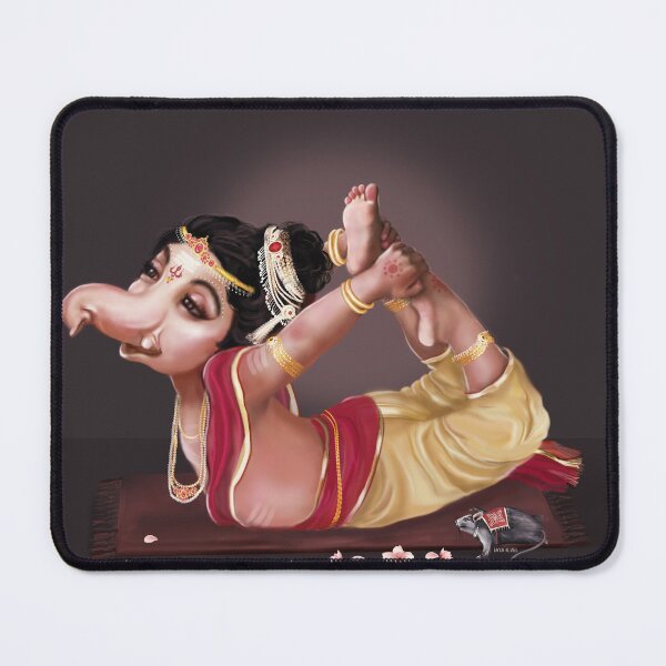 Item preview, Rare Picture of Ganesh Doing Yoga designed and sold by Jaya K Vel.