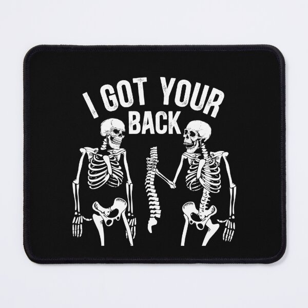 Item preview, I Got Your Back Skeleton designed and sold by ArtMeetsPizza.