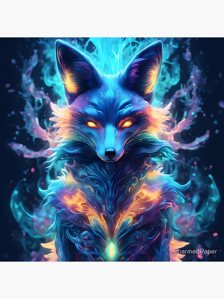 Multicolor Fox sticker