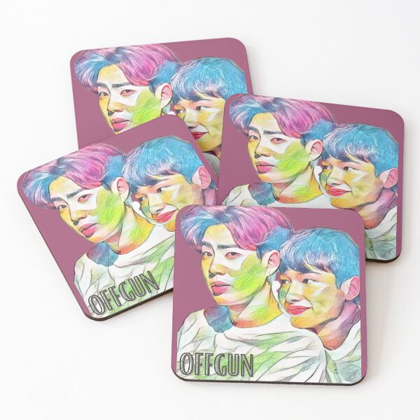 Item preview, GMMTV - coupled actors OffGun oil painting style in pastels designed and sold by Sunflower5576.