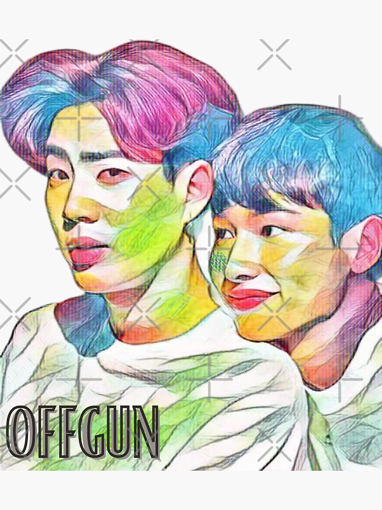 GMMTV - coupled actors OffGun oil painting style in pastels