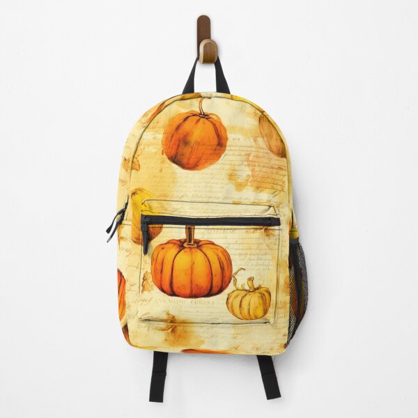 Item preview, Halloween Pattern, Pumpkins and Old inscriptions Watercolor designed and sold by Sunmoonlove.