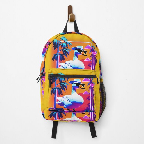 Item preview, Retro duck on vacation  designed and sold by slothsandducks.