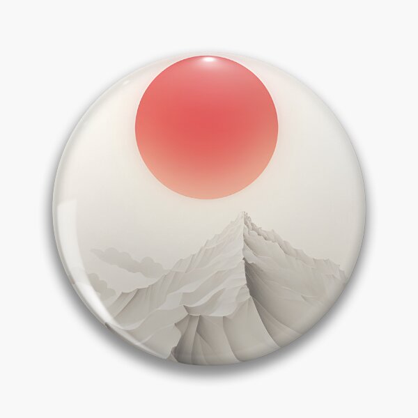 Item preview, Red Sun - Japanese Landscape designed and sold by etherinkAI.