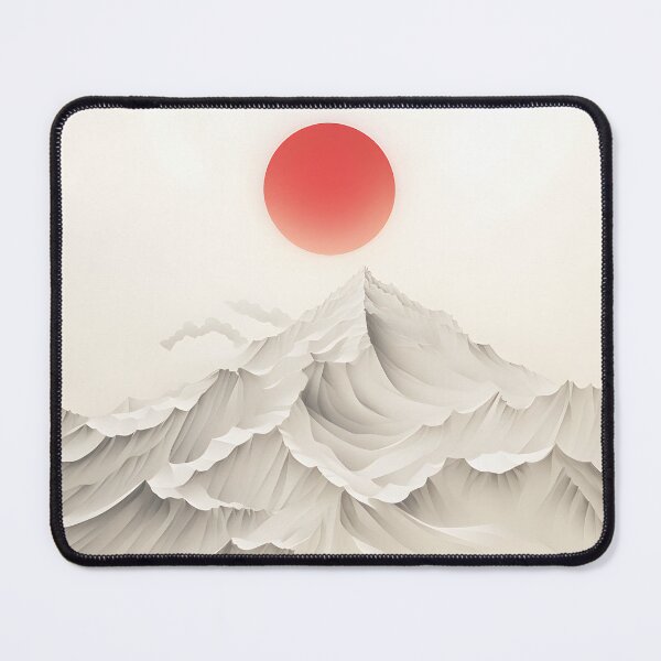Item preview, Red Sun - Japanese Landscape designed and sold by etherinkAI.