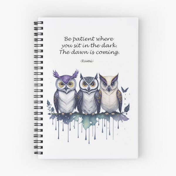 Item preview, Rumi quote, Be patient where you sit in the dark. designed and sold by SacredSoulCraft.