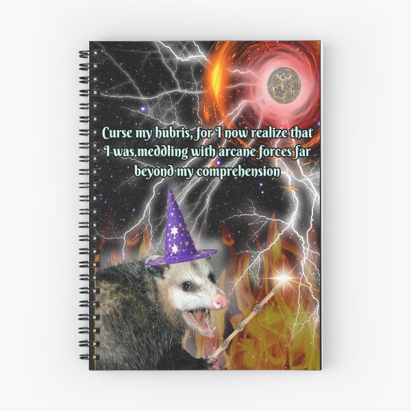 Item preview, Wizard possum's hubris (he meddled too hard) designed and sold by CheeseAtronach.