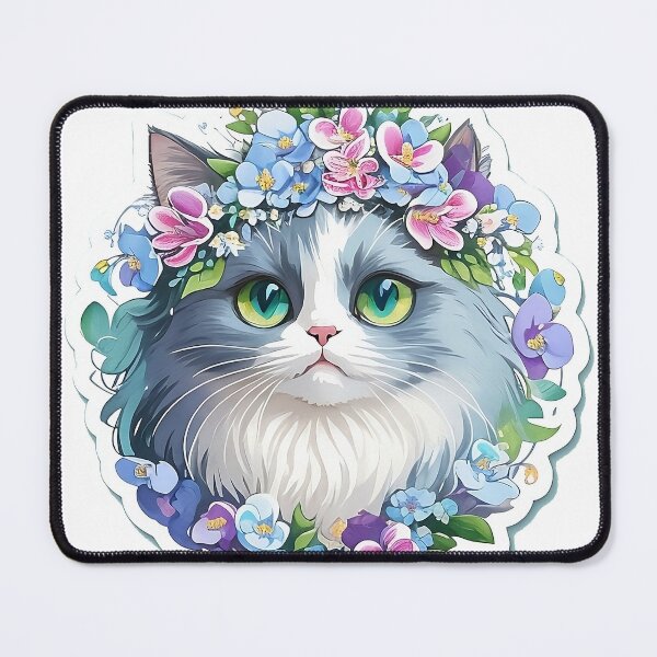 Item preview, Sticker Cat Collection Ragdoll with orchid 3 designed and sold by miwarenxx.